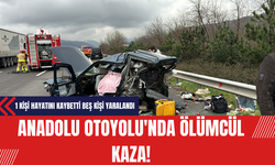 Anadolu Otoyolu'nda Ölümcül Kaza: 1 Kişi Hayatını Kaybetti Beş Kişi Yaralandı