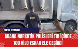 Adana Narkotik Polisleri Tır İçinde 100 Kilo Esrar Ele Geçirdi