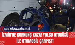 İzmir Kemalpaşa'da Yolcu Otobüsü ile Otomobil Çarpıştı: 4 Yaralı