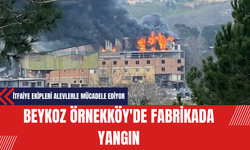 Beykoz Örnekköy'de Fabrikada Yangın: İtfaiye Ekipleri Alevlerle Mücadele Ediyor