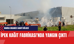 Manisa Organize Sanayi Bölgesi'nde İpek Kağıt Fabrikası'nda Yangın Çıktı