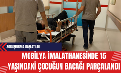 Mobilya İmalathanesinde 15 Yaşındaki Çocuğun Bacağı Parçalandı