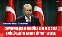 Cumhurbaşkanı Erdoğan Birleşik Arap Emirlikleri ve Mısır'ı Ziyaret Edecek