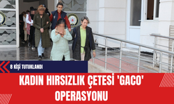 Kadın Hırsızlık Çetesi 'Gaco' Operasyonu: 8 Kişi Tutuklandı