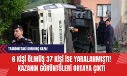 Trabzon’daki korkunç kaza! 6 kişi ölmüş 37 kişi ise yaralanmıştı! Kazanın görüntüleri ortaya çıktı