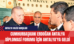 Cumhurbaşkanı Erdoğan Antalya Diplomasi Forumu İçin Antalya'ya Geldi