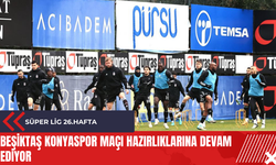 Beşiktaş Konyaspor maçı hazırlıklarına devam ediyor