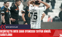 Beşiktaş'ta orta saha oyuncusu Tayfur Bingöl sakatlandı