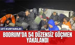Bodrum'da 54 düzensiz göçmen yakalandı