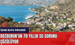 Bozburun'un 70 yıllık su sorunu çözülüyor