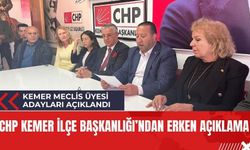 CHP'nin Kemer Belediye Meclis üyesi adayları açıklandı