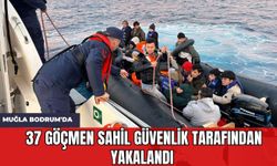 Muğla Bodrum'da 37 Göçmen Sahil Güvenlik Tarafından Yakalandı