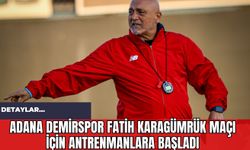 Adana Demirspor Fatih Karagümrük Maçı İçin Antrenmanlara Başladı