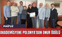 PAÜ’lü Akademisyene Polonya'dan Onur Ödülü