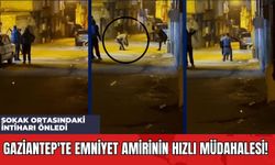 Gaziantep'te Emniyet Amirinin Hızlı Müdahalesi! Sokak Ortasındaki İntiharı Önledi