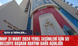 MHP 31 Mart 2024 Yerel Seçimleri İçin 55 Belediye Başkan Adayını Daha Açıkladı