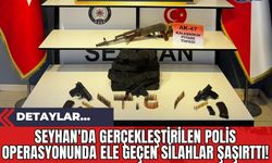 Seyhan'da Gerçekleştirilen Polis Operasyonunda Ele Geçen Silahlar Şaşırttı!