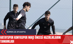 Hatayspor Konyaspor maçı öncesi hazırlıklarını tamamladı
