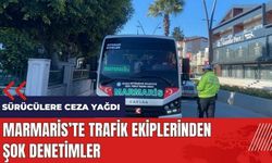 Marmaris'te trafik ekiplerinden şok denetimler