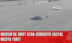 Mersin'de drift atan sürücüyü sosyal medya yaktı