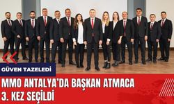 MMO Antalya'da Başkan Atmaca 3. kez seçildi