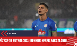 Rizespor futbolcusu Benhur Keser sakatlandı: 4 ay yok!
