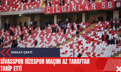 Sivasspor Rizespor maçını az taraftar takip etti