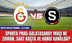 Sparta Prag-Galatasaray maçı ne zaman, saat kaçta ve hangi kanalda? İşte muhtemel 11'ler