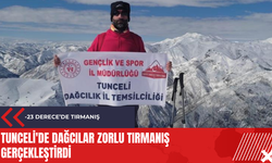 Tunceli'de dağcılar zorlu tırmanış gerçekleştirdi