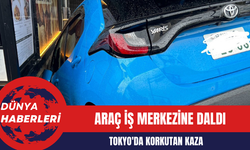 Tokyo'da Korkutan Kaza: Araç İş Merkezine Daldı