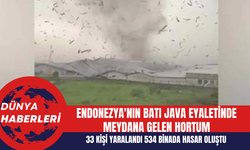 Endonezya'nın Batı Java Eyaletinde Meydana Gelen Hortum: 33 Kişi Yaralandı 534 Binada Hasar Oluştu