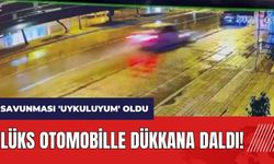 Adana'da lüks otomobille dükkana daldı! Savunması 'Uykuluyum' oldu
