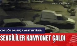 Adana'da sevgililer kamyonet çaldı! 8 yaşındaki çocuğu da suça alet ettiler