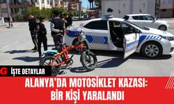 Alanya’da Motosiklet Kazası: Bir Kişi Yaralandı