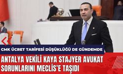 Antalya vekili Kaya stajyer avukat sorunlarını Meclis'e taşıdı