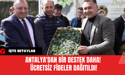 Antalya'dan Bir Destek Daha! Ücretsiz Fideler Dağıtıldı!