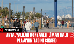 Antalyalılar Konyaaltı Liman Halk Plajı’nın Tadını Çıkardı