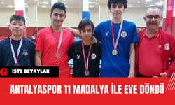 Antalyaspor 11 Madalya İle Eve Döndü