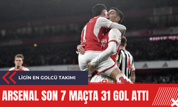 Arsenal son 7 maçta 31 gol attı