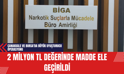 Çanakkale ve Bursa'da Büyük Uy*şturucu Operasyonu: 2 Milyon TL Değerinde Madde Ele Geçirildi