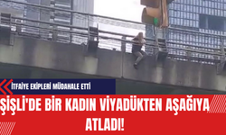 Şişli'de Bir Kadın Viyadükten Aşağıya Atladı!