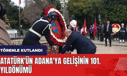Atatürk'ün Adana'ya gelişinin 101. yıldönümü törenle kutlandı