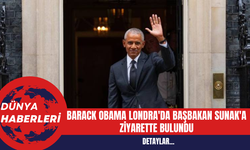 Barack Obama Londra'da Başbakan Sunak'a Ziyarette Bulundu