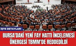 Bursa'daki yeni fay hattı incelemesi önergesi TBMM'de reddedildi