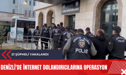 Denizli'de internet dolandırıcılarına operasyon: 21 şüpheli yakalandı