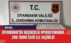 Diyarbakır'da Kaçakçılık Operasyonunda 298 Tarihi Eser Ele Geçirildi