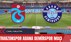 Trabzonspor Adana Demirspor Anlık Maç Anlatım