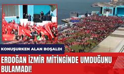 Erdoğan İzmir mitinginde umduğunu bulamadı! Konuşurken alan boşaldı