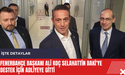 Fenerbahçe Başkanı Ali Koç Selahattin Baki'ye destek için adliyeye gitti