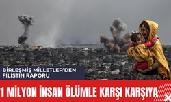 Birleşmiş Milletler'den Filistin hakkında ilginç rapor! 1 Milyon kişi ölümle burun buruna